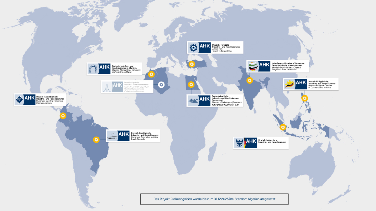 ProRecognition-Weltkarte